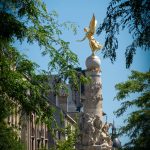 Reims Scube Brunnen mit goldenen Engel Foto ICUart Frank Latz